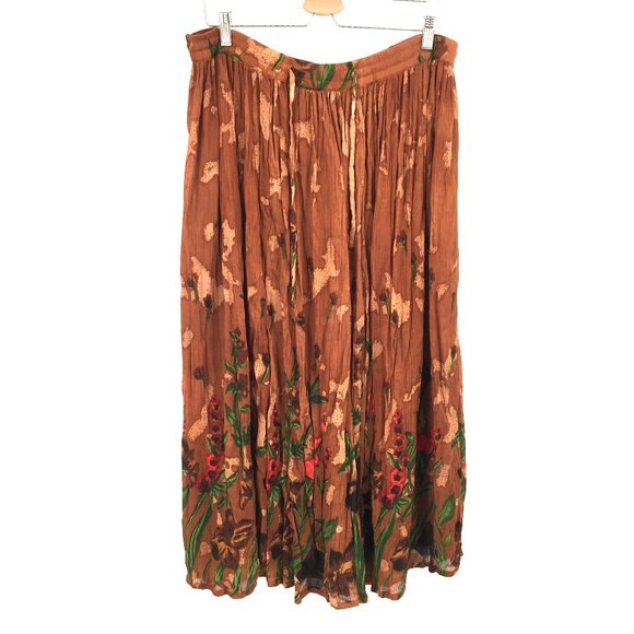 24 karat Skirts New 24 Karat Broomstick 0 Rayon Peasant Skirt Long